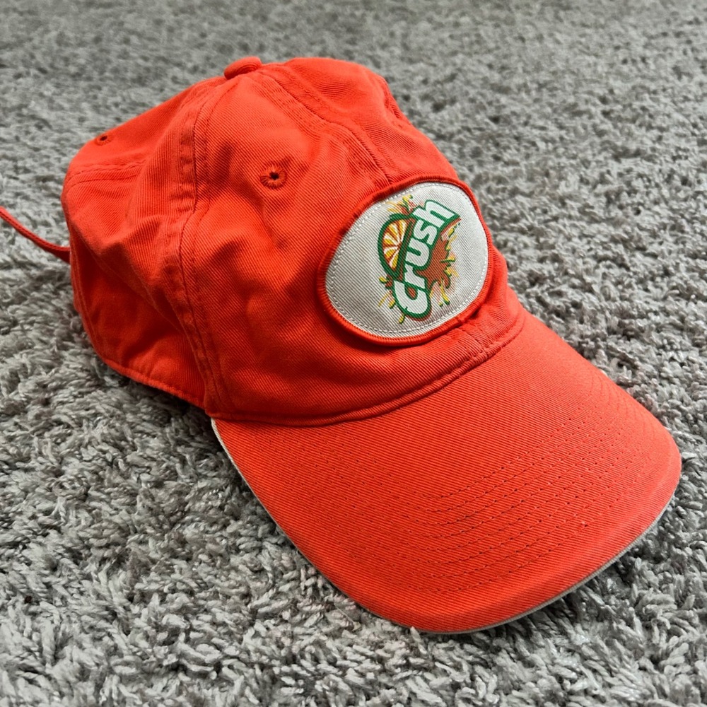 Crush Orange Soda Cap Hat Adult‎ One Size Fits All Baseball Cap Adjustable Strap